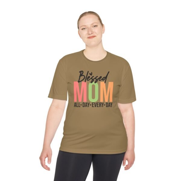 Blessed Mom Unisex Moisture Wicking Tee, Mom Shirt, Fitness Apparel, Mother's Day Gift, Everyday Wear, Active Lifestyle Top - Image 8