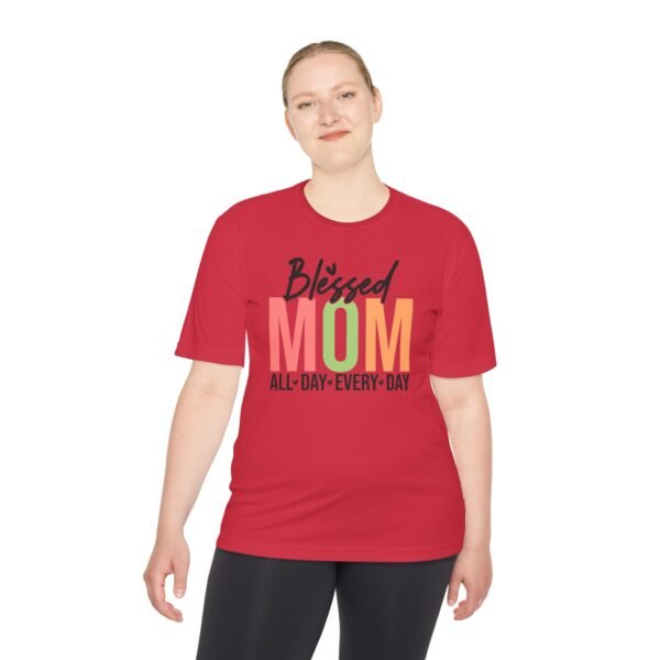 Blessed Mom Unisex Moisture Wicking Tee, Mom Shirt, Fitness Apparel, Mother's Day Gift, Everyday Wear, Active Lifestyle Top - Image 28