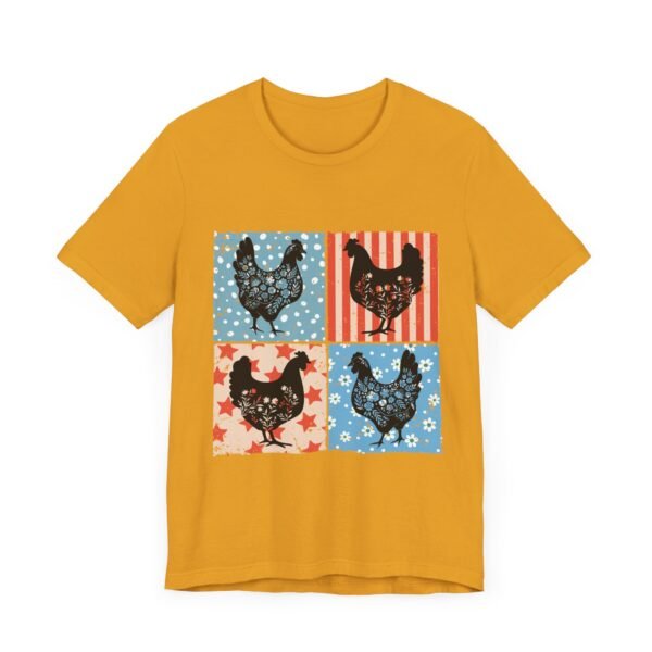 RML Vintage Chicken Art Tee, Rustic Farmhouse Shirt, Unisex Graphic Tee, Country Style Top, Gift for Farm Lovers, Summer Wardrobe - Image 15