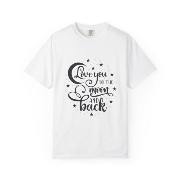 Love You to the Moon and Back Unisex T-Shirt | Cute Gift for Him/Her, Relaxed Fit Tee, Relationship Gift, Gift for Parents, Couple's Shirt