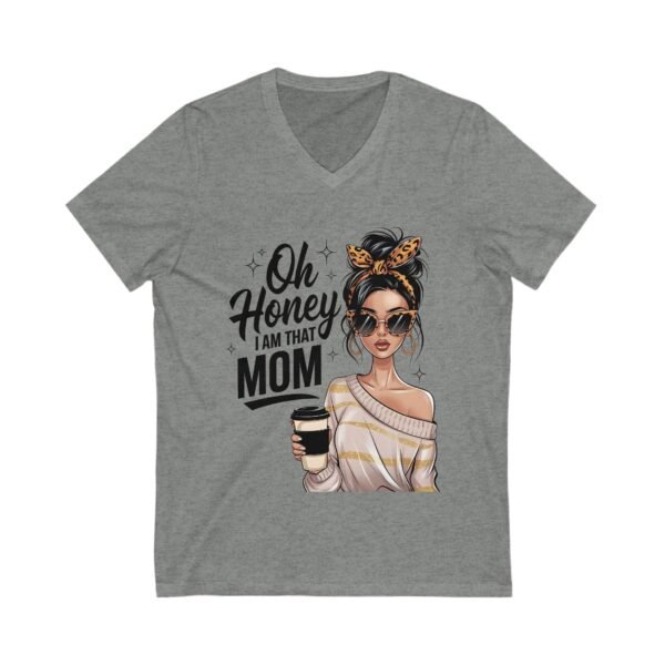RML Oh Honey, I Am That Mom Infinity Love V-Neck Tee - Cute Sister Shirt, Gift for Sisters, Family Reunion Apparel, Birthday Gift, Infinity Symbol Design - Image 5