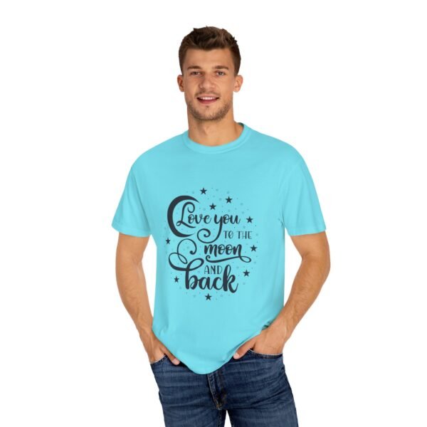 Love You to the Moon and Back Unisex T-Shirt | Cute Gift for Him/Her, Relaxed Fit Tee, Relationship Gift, Gift for Parents, Couple's Shirt - Image 44