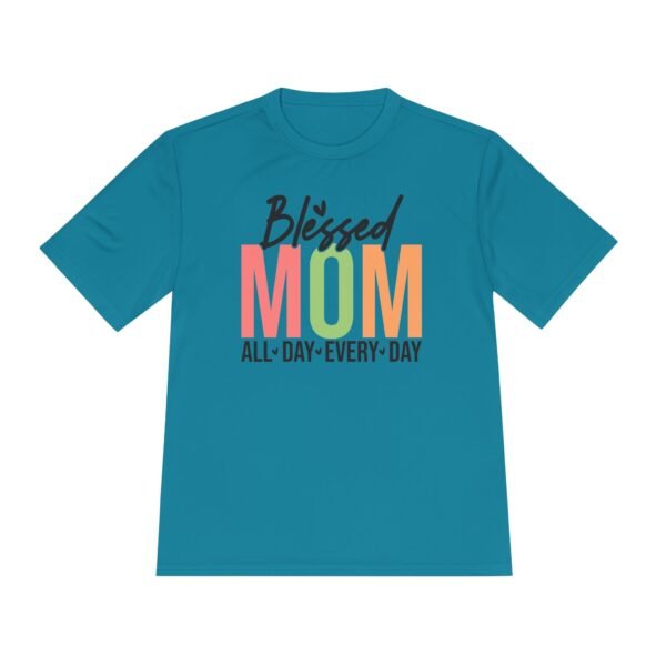 Blessed Mom Unisex Moisture Wicking Tee, Mom Shirt, Fitness Apparel, Mother's Day Gift, Everyday Wear, Active Lifestyle Top - Image 13