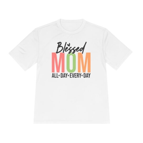Blessed Mom Unisex Moisture Wicking Tee, Mom Shirt, Fitness Apparel, Mother's Day Gift, Everyday Wear, Active Lifestyle Top