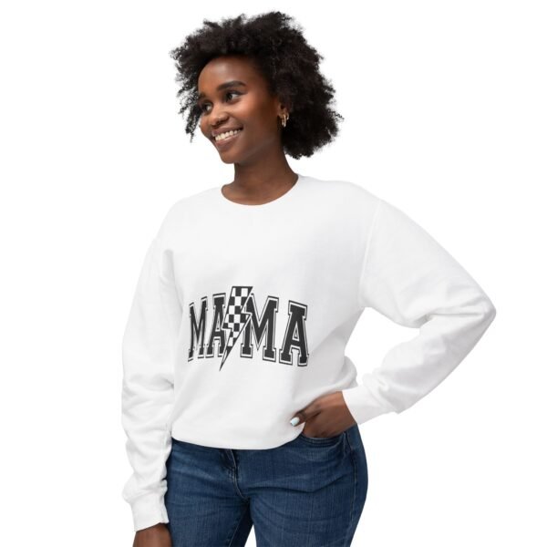 Mama Lightning Bolt Crewneck Sweatshirt - Perfect Gift for Moms, Casual Wear, Family Gatherings, Cozy Outfits, Mother's Day - Image 3