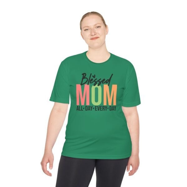 Blessed Mom Unisex Moisture Wicking Tee, Mom Shirt, Fitness Apparel, Mother's Day Gift, Everyday Wear, Active Lifestyle Top - Image 12