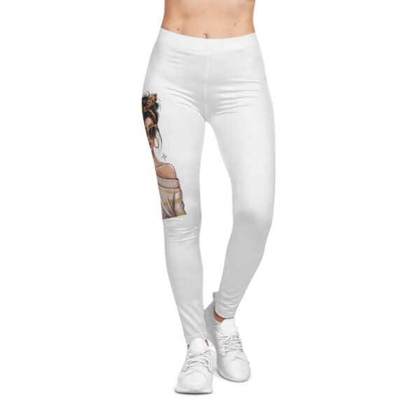 RML Oh Honey, I Am That Mom Legging | Stylish Women's AOP Fitness Pants, Casual Wear, Workout Gear, Athletic Leggings, Gift for Sisters - Image 3