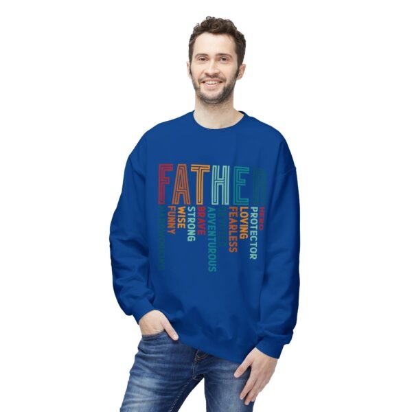 Father's Day Fleece Crewneck Sweatshirt, Family Gift, Cozy Apparel, Dad Sweatshirt, Unique Father's Day Gift, Inspirational Father's [...] - Image 15