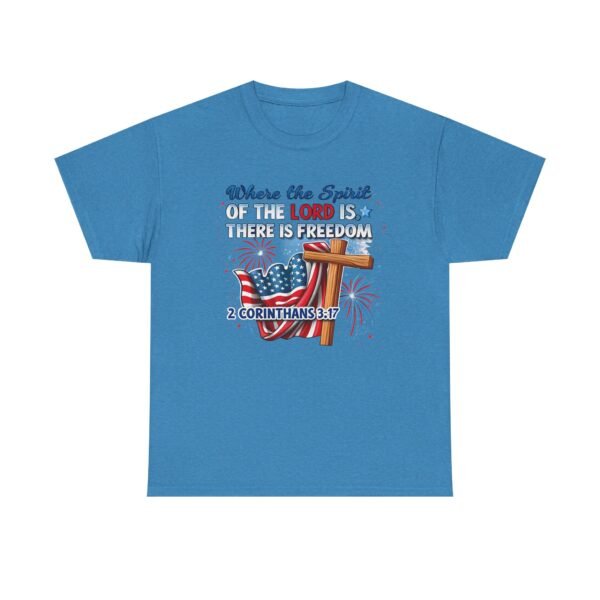 Where The Spirit Of The Lord Unisex Heavy Cotton Tee