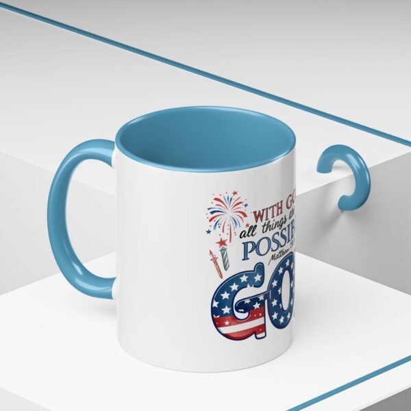 Religious Accent Mug With God All Things Are Possible Accent Coffee Mug (11, 15oz), Tshirt Gift - Image 6