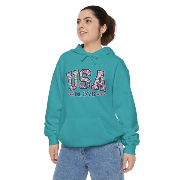 Goodbye Tension, Hello Pension Garment-Dyed Hoodie - Best Mom Ever, Cozy Gift for Mother's Day, Birthday, Casual Wear, Comfortable Hoodie, Family Love - Image 3