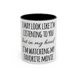 Funny Movie Lover Coffee Mug, Gift for Film Buffs, Humor Mug, Cute Coffee Cup, Movie Night Essential