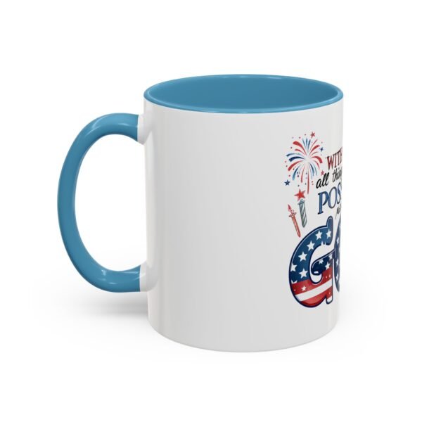 Religious Accent Mug With God All Things Are Possible Accent Coffee Mug (11, 15oz), Tshirt Gift - Image 3
