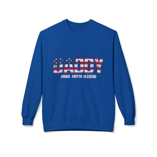 Patriotic Daddy Sweatshirt, Comfortable Crewneck, Father's Day Gift, Unisex Apparel, Casual Wear, Independence Day Style - Image 9
