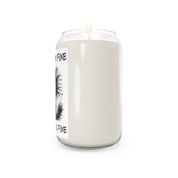 Cozy Coffee Scented Candle, Relaxing Gift for Home, Cute Decor, Humor Candle, Self-Care, Stress Relief Candle, Everything is Fine - Image 2