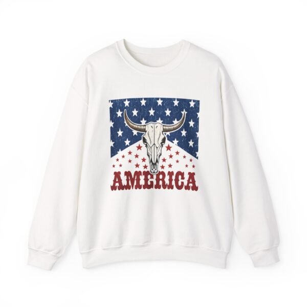 Patriotic Unisex Crewneck Sweatshirt - Americana Style, Cozy Layer, Perfect for BBQs, Fourth of July, Family Gatherings, Casual Wear - Image 6