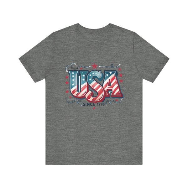 USA Patriotic Tee, Unisex Short Sleeve Shirt for Independence Day, 4th of July Gift, American Pride Apparel, Casual Summer Top - Image 14