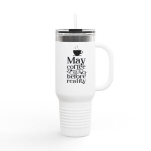 May Coffee Fuel My Adventures Insulated Travel Mug, 40oz | Coffee Lover Gift | Travel Accessory | Outdoor Mug | Birthday Present | [...]