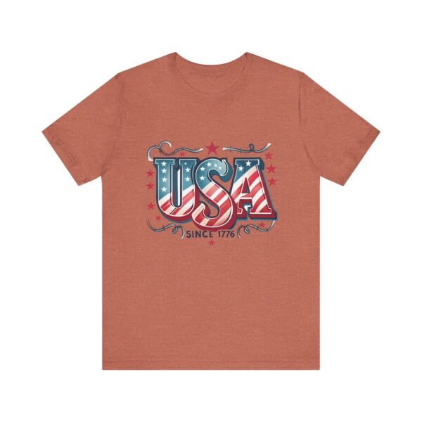 USA Patriotic Tee, Unisex Short Sleeve Shirt for Independence Day, 4th of July Gift, American Pride Apparel, Casual Summer Top - Image 17