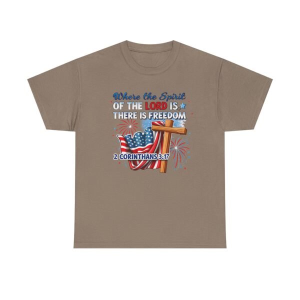 Where The Spirit Of The Lord Unisex Heavy Cotton Tee - Image 17