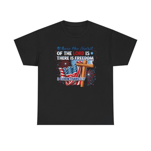 Where The Spirit Of The Lord Unisex Heavy Cotton Tee - Image 13