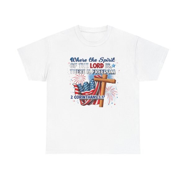 Where The Spirit Of The Lord Unisex Heavy Cotton Tee - Image 10