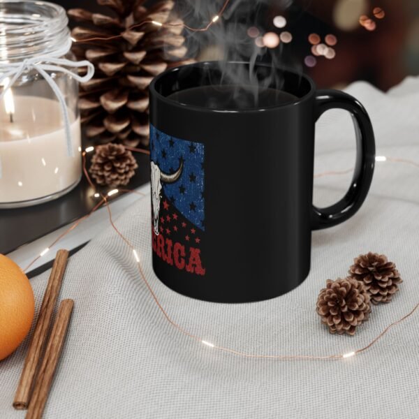 Patriotic Mug black ceramic, Independence Day and Memorial Day. - Image 6