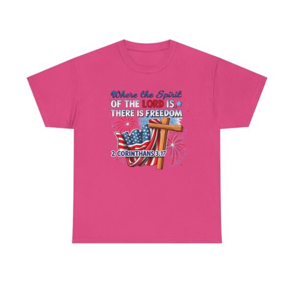 Where The Spirit Of The Lord Unisex Heavy Cotton Tee - Image 34