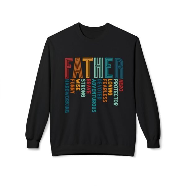 Father's Day Fleece Crewneck Sweatshirt, Family Gift, Cozy Apparel, Dad Sweatshirt, Unique Father's Day Gift, Inspirational Father's [...] - Image 9