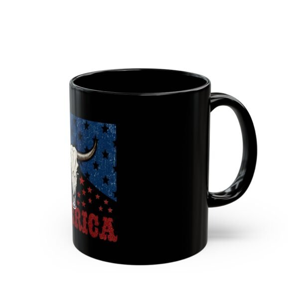 Patriotic Mug black ceramic, Independence Day and Memorial Day. - Image 5
