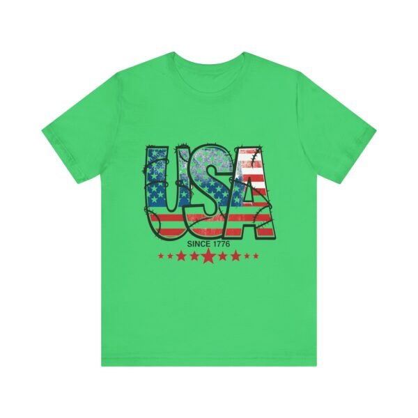 USA Flag Patriotic Tee, Unisex Short Sleeve T-Shirt, Fourth of July Gift, Americana Apparel, Casual Summer Shirt - Image 21