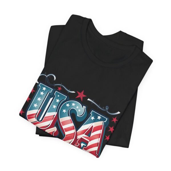 USA Patriotic Tee, Unisex Short Sleeve Shirt for Independence Day, 4th of July Gift, American Pride Apparel, Casual Summer Top - Image 3