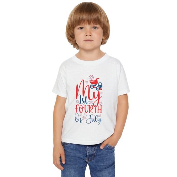 My 1st Fourth of July Heavy Cotton™ Toddler T-shirt - Image 7
