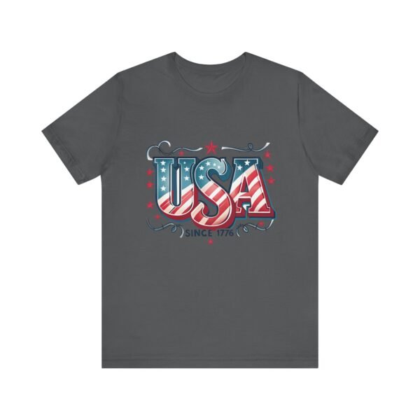 USA Patriotic Tee, Unisex Short Sleeve Shirt for Independence Day, 4th of July Gift, American Pride Apparel, Casual Summer Top - Image 35