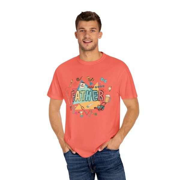 Father's Day Garment-Dyed T-Shirt, Unisex Tee for Dad, Unique Father's Day Gift, Casual Wear, Dad's Special Day Apparel - Image 8