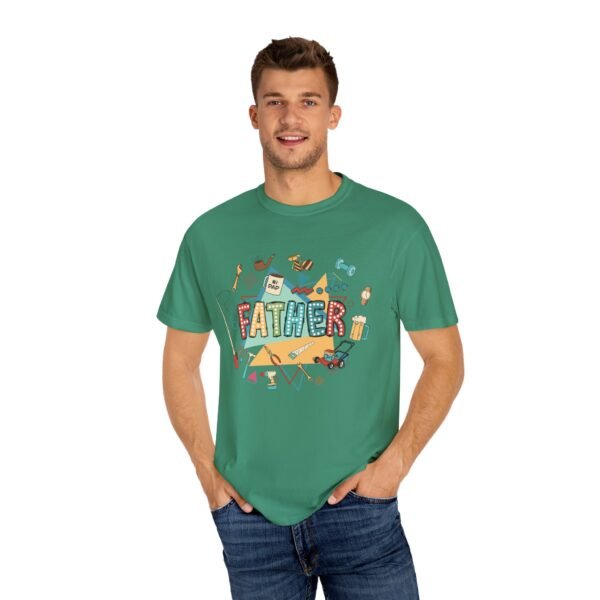 Father's Day Garment-Dyed T-Shirt, Unisex Tee for Dad, Unique Father's Day Gift, Casual Wear, Dad's Special Day Apparel - Image 12