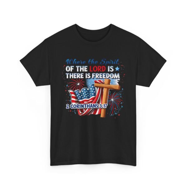 Where The Spirit Of The Lord Unisex Heavy Cotton Tee - Image 15
