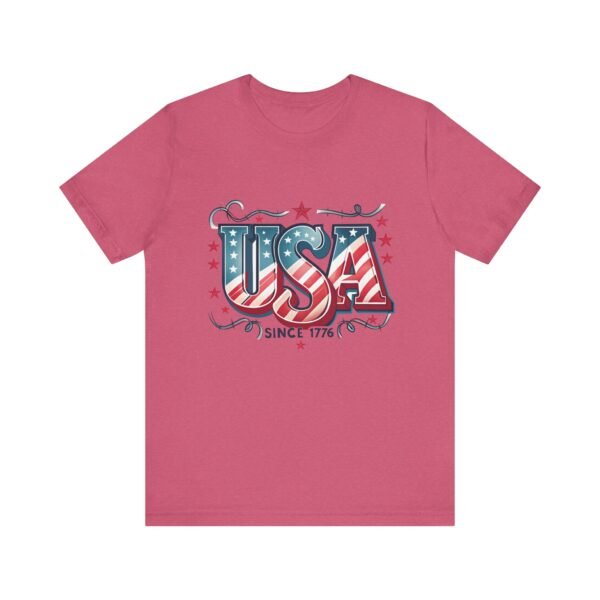 USA Patriotic Tee, Unisex Short Sleeve Shirt for Independence Day, 4th of July Gift, American Pride Apparel, Casual Summer Top - Image 38