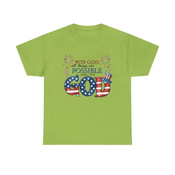 Faith-Based Unisex Tee - 'With God All Things Are Possible', Gift Shirt