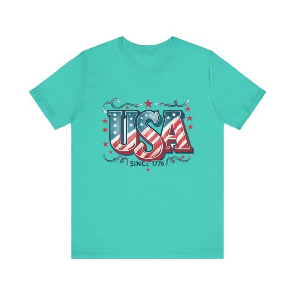 USA Patriotic Tee, Unisex Short Sleeve Shirt for Independence Day, 4th of July Gift, American Pride Apparel, Casual Summer Top - Image 29