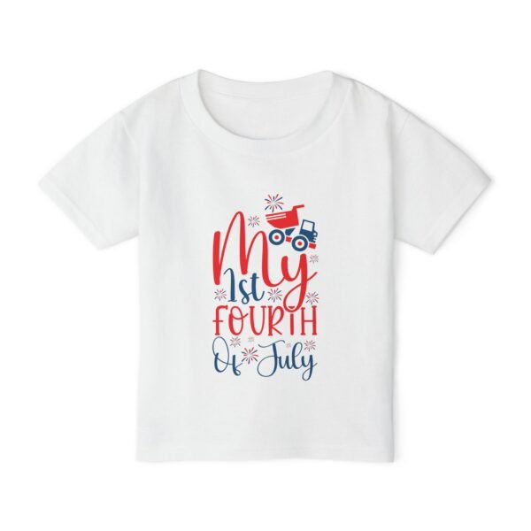 My 1st Fourth of July Heavy Cotton™ Toddler T-shirt - Image 5