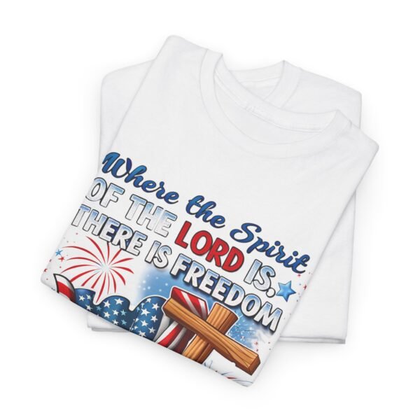 Where The Spirit Of The Lord Unisex Heavy Cotton Tee - Image 12
