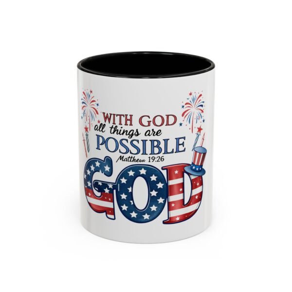 Religious Accent Mug With God All Things Are Possible Accent Coffee Mug (11, 15oz), Tshirt Gift - Image 7