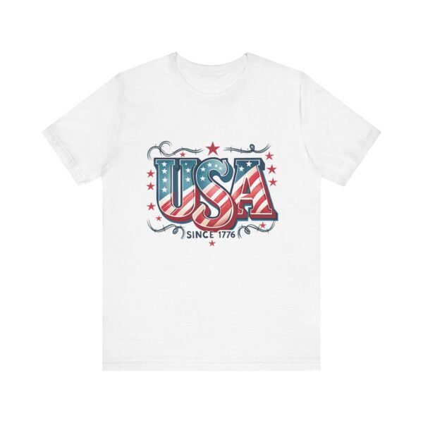 USA Patriotic Tee, Unisex Short Sleeve Shirt for Independence Day, 4th of July Gift, American Pride Apparel, Casual Summer Top - Image 6