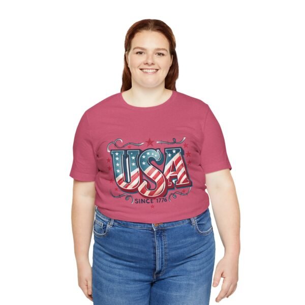 USA Patriotic Tee, Unisex Short Sleeve Shirt for Independence Day, 4th of July Gift, American Pride Apparel, Casual Summer Top - Image 41