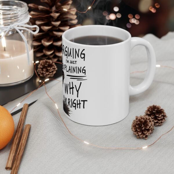 Funny Cat Mug, 11oz Coffee Cup for Cat Lovers, Gift for Friends, Office Decor, Humor Mug, Tea Cup - Image 4