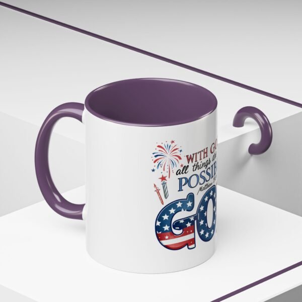 Religious Accent Mug With God All Things Are Possible Accent Coffee Mug (11, 15oz), Tshirt Gift - Image 37