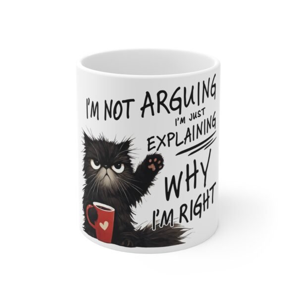 Funny Cat Mug, 11oz Coffee Cup for Cat Lovers, Gift for Friends, Office Decor, Humor Mug, Tea Cup