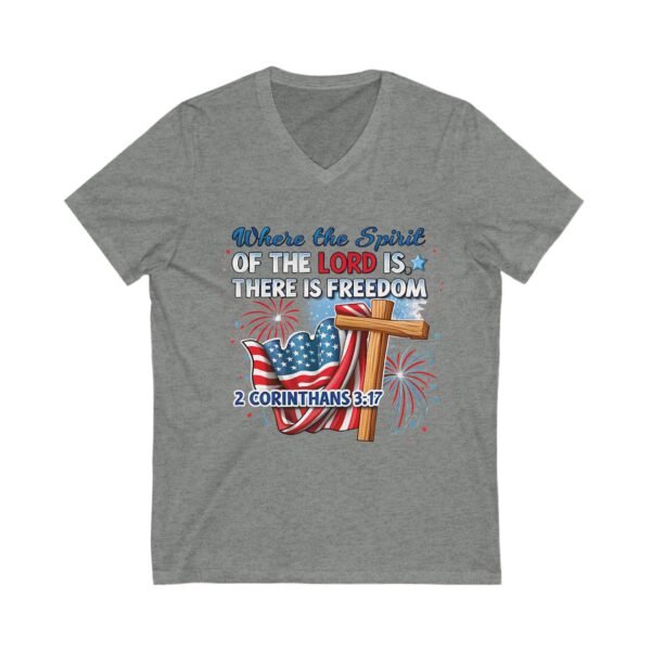 Patriotic Freedom V-Neck Tee - Image 3