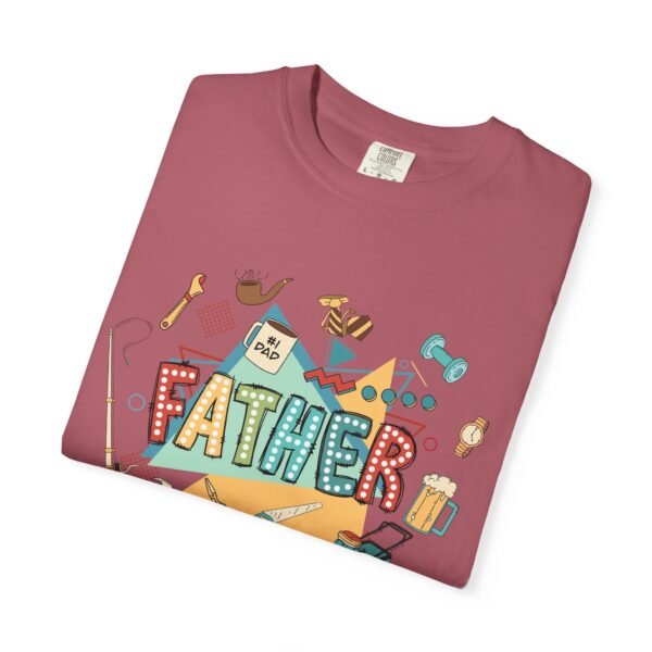Father's Day Garment-Dyed T-Shirt, Unisex Tee for Dad, Unique Father's Day Gift, Casual Wear, Dad's Special Day Apparel - Image 31